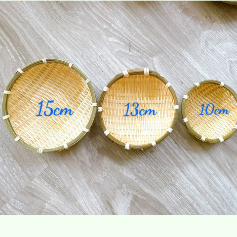 Rổ nhỏ decor đựng kẹo/ đồ trang trí - Rổ rá tre nhí mini giá 12,000 đang rẻ nhất thị trường