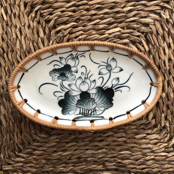 ảnh của sản phẩm Đĩa Sứ Đan Mây - Đĩa Mây Oval Kết Hợp Gốm Sứ số 12