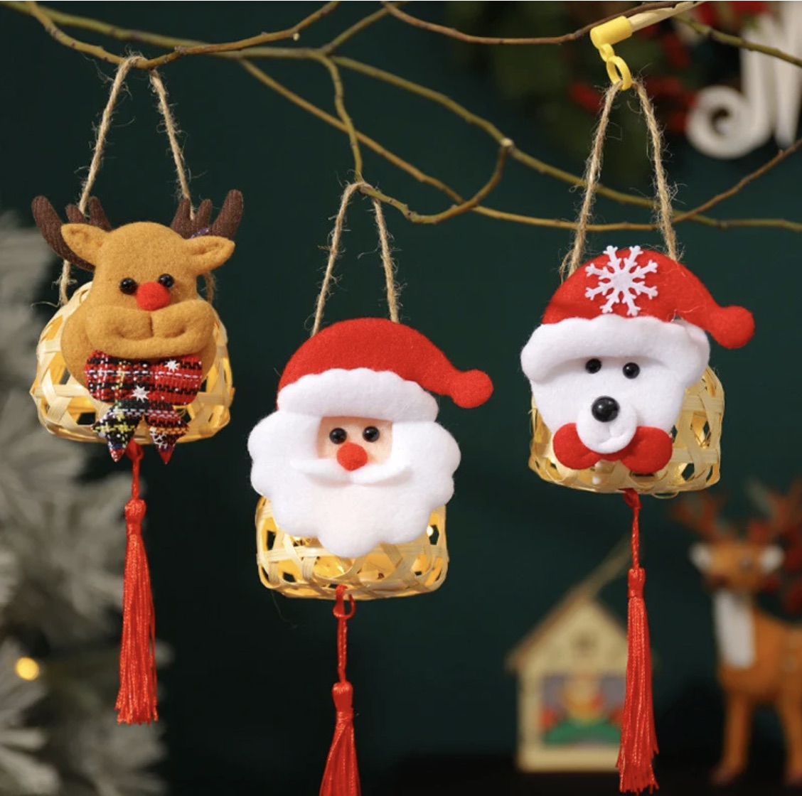 Lồng đèn tre Noel - Châu tròn trang trí Noel giá 29,000 đang rẻ nhất thị trường