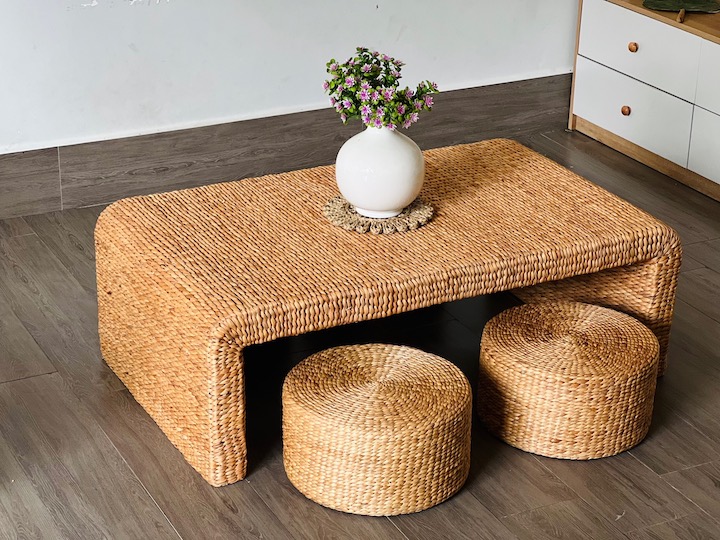 ảnh của sản phẩm Bộ Bàn trà lục bình 120x70x40 (chỉ bàn) số 5