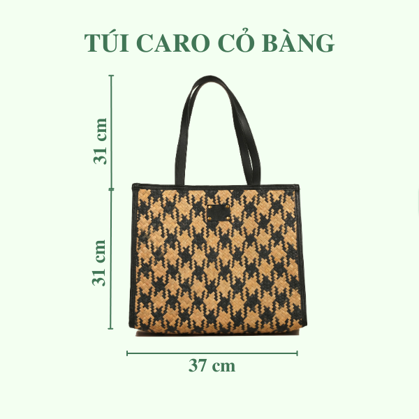 Túi Xách Caro Cỏ Bàng đi làm đi chơi giá 390,000 đang rẻ nhất thị trường