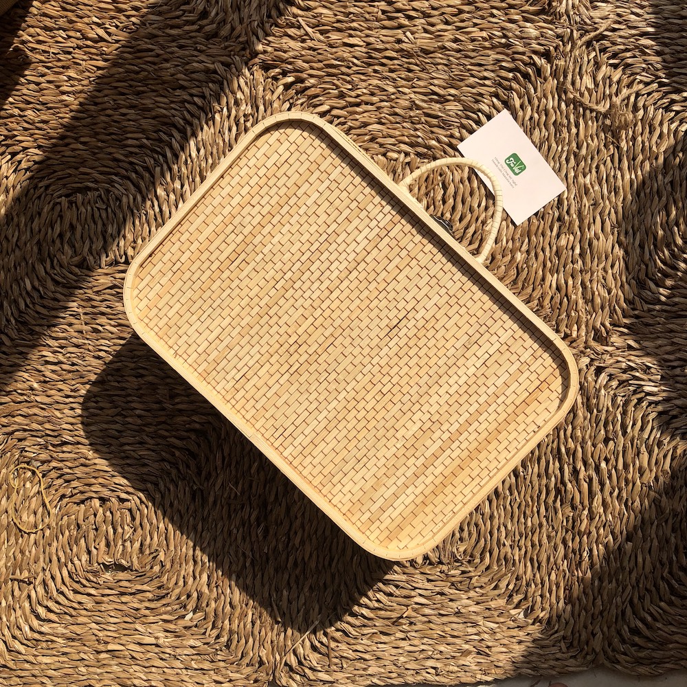 ảnh của sản phẩm Hộp Đựng Quà Tết Nâu - Giỏ Quà Tết - Hộp Vali Tre Nâu - Giỏ Picnic Tre - Bamboo Picnic Basket số 4