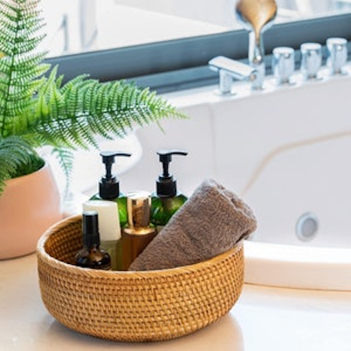 Rổ mây size nhỏ đựng đồ - Bát mây guột decor trang trí - Rattan Bowl giá 130,000 đang rẻ nhất thị trường