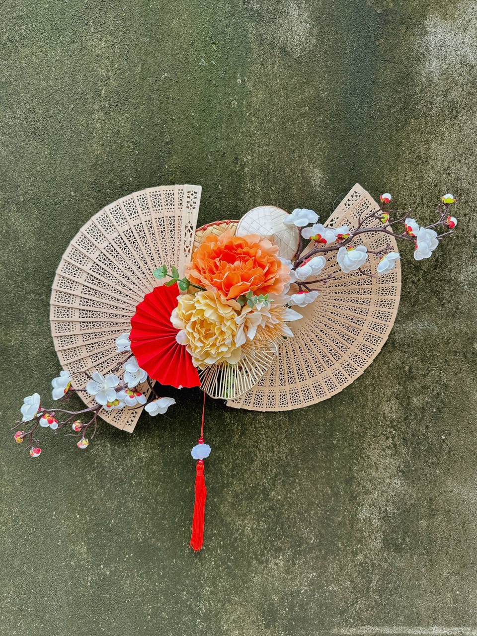 ảnh của sản phẩm Tấm treo Tết Decor - Vòng trang trí Tết - Quạt Treo Cửa, Treo Tường số 4