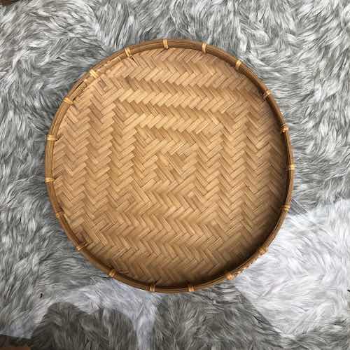 Mẹt tre hun khói - Flat Winnowing Basket giá 18,000 đang rẻ nhất thị trường