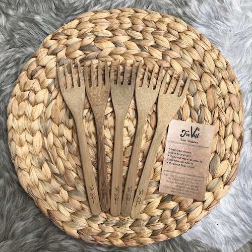 ảnh của sản phẩm Thanh lý - Muỗng nĩa dao khắc sẵn logo số 4