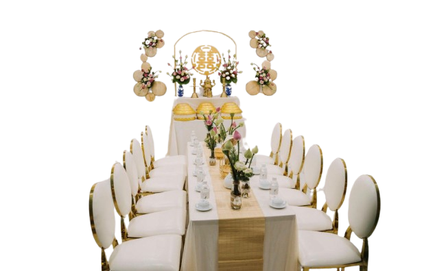 ảnh của sản phẩm Mành tre trang trí, mành tăm tre khổ 30cm trải bàn gia tiên, trang trí tiệc cưới số 10
