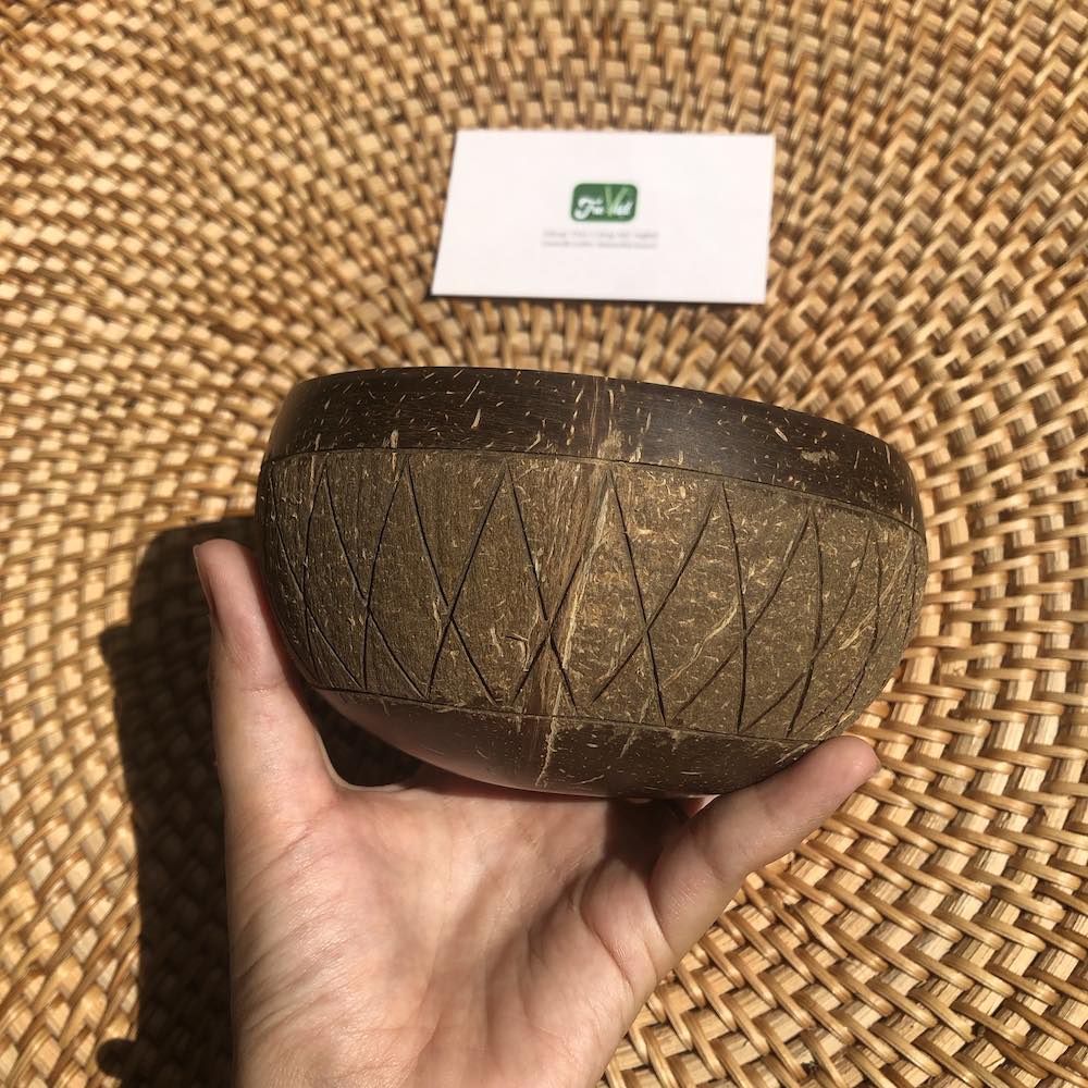 ảnh của sản phẩm Bát Gáo Dừa Kiểu - Bát Gáo Dừa Khắc - Coconut Bowl số 10