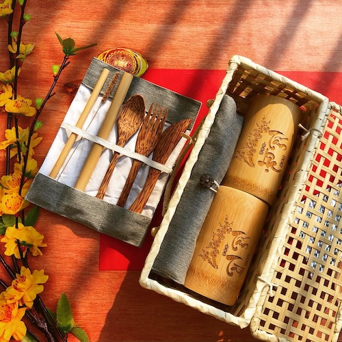 ảnh của sản phẩm Set Tài Lộc - Bình giữ nhiệt và Bộ muỗng nĩa dao số 4