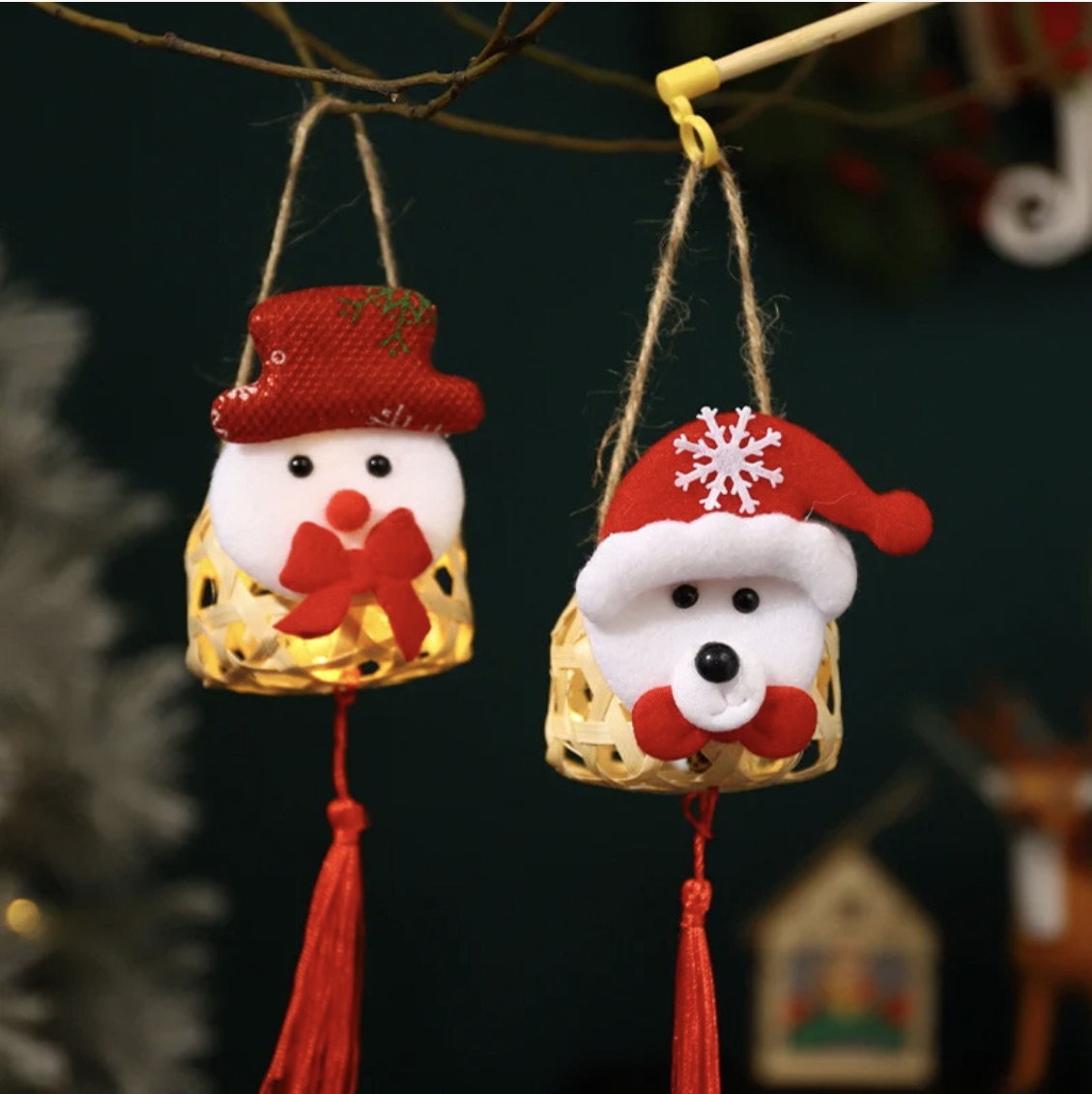 Lồng đèn tre Noel - Châu tròn trang trí Noel giá 29,000 đang rẻ nhất thị trường