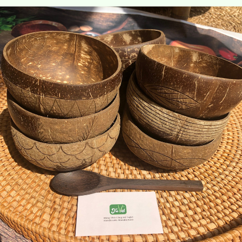 Bát Gáo Dừa Kiểu - Bát Gáo Dừa Khắc - Coconut Bowl giá 30,000 đang rẻ nhất thị trường