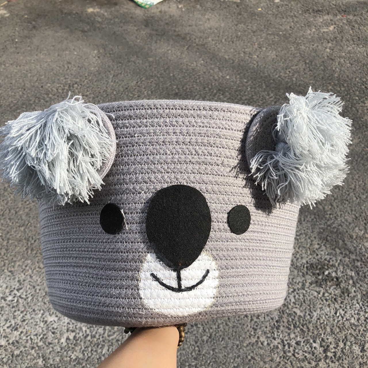 ảnh của sản phẩm Sọt Cotton đựng đồ chơi - Giỏ đựng quần áo dễ thương xinh xắn bằng cotton số 5