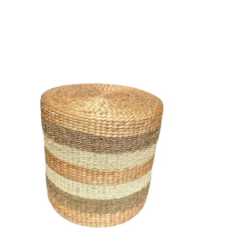 Ghế Đôn Lục Bình Sọc Cói 40x40cm - Round Water Hyacinth Woven Ottoman giá 390,000 đang rẻ nhất thị trường