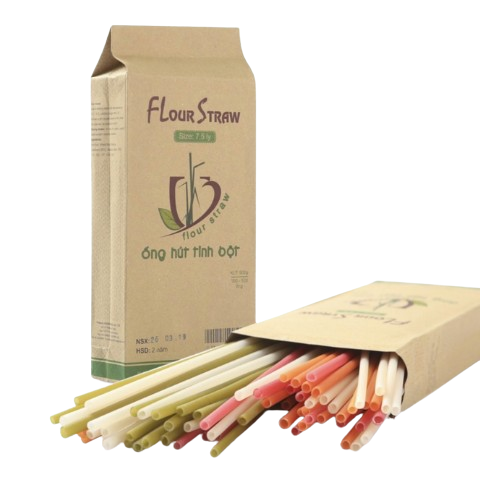 Ống hút tinh bột gạo - Flour Straws giá 60,000 đang rẻ nhất thị trường