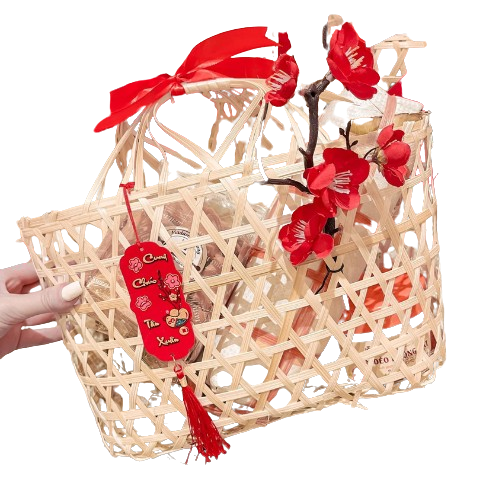 Làn Tre - Giỏ Tre Đựng Quà Tết - Lẵng Quà Tết giá 30,000 đang rẻ nhất thị trường