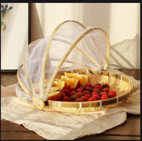 Mẹt Tre Lồng Bàn/ Mẹt Lồng Bàn Đậy Đồ Ăn Tránh Bụi/ Ruồi Muỗi - Bamboo Food Storage Tray With Cover giá 50,000 đang rẻ nhất thị trường