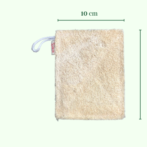 Miếng rửa chén bằng xơ mướp tự nhiên hình chữ nhật giá 22,000 đang rẻ nhất thị trường
