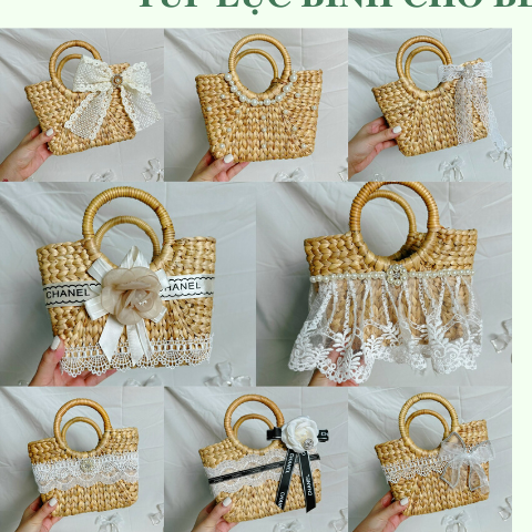 Túi Lục Bình Nhỏ cho bé chụp hình/ đi chơi - Túi xách cầm tay du lịch giá 160,000 đang rẻ nhất thị trường