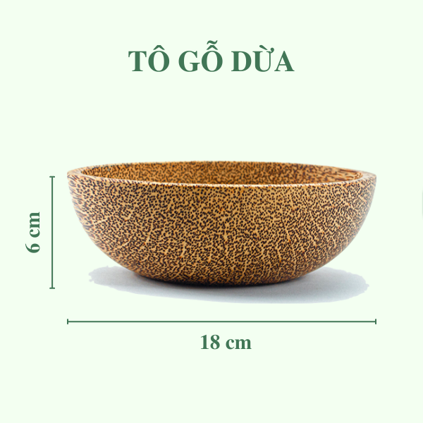 ảnh của sản phẩm Chén gỗ dừa - Tô gỗ dừa - Coconut Wooden Bowl số 7