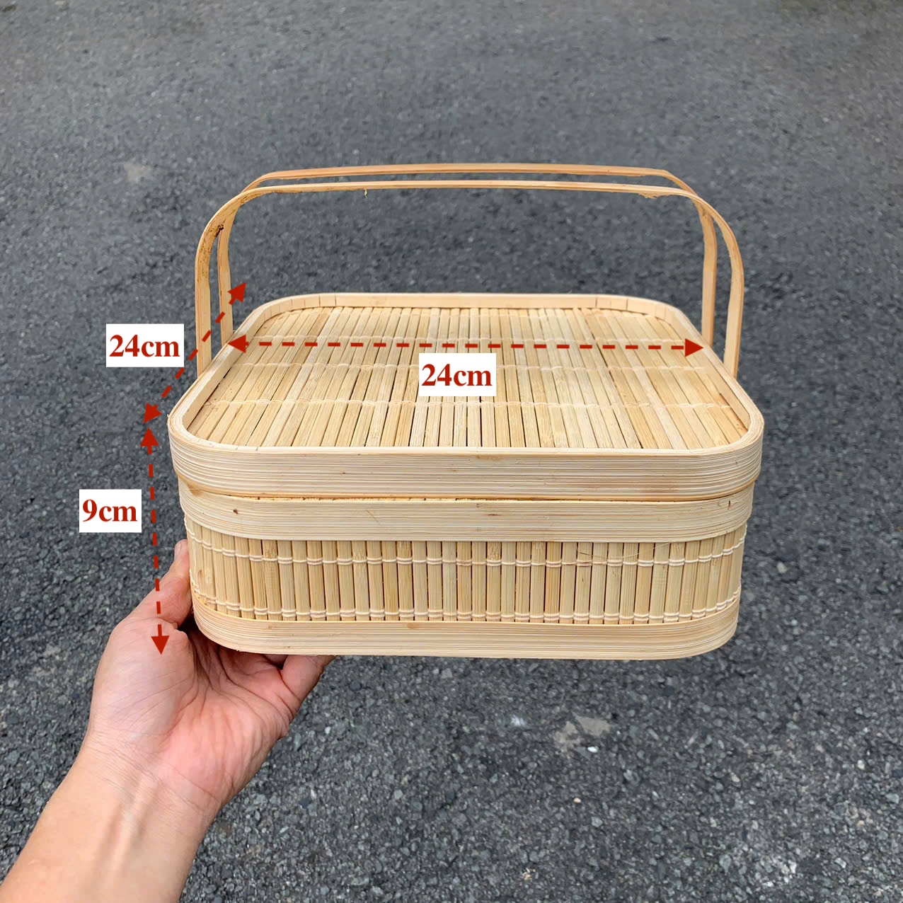 ảnh của sản phẩm Giỏ Tre Đựng Quà, Hộp Tre Đựng Đồ Đa Năng nhiều mẫu số 39