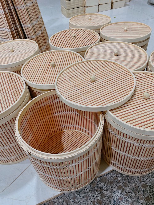 ảnh của sản phẩm Thùng Rác Bằng Tre - Thùng Tre Nhỏ Đựng Đồ - Bamboo Waste Paper Bin số 5