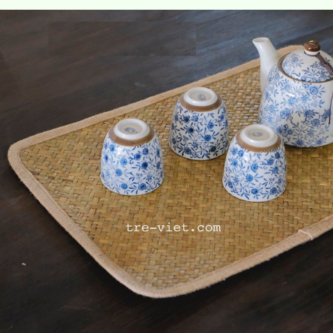 Tấm Lót Bàn Ăn Cỏ Bàng hình chữ nhật Thân Thiện Môi Trường - Placemate giá 50,000 đang rẻ nhất thị trường