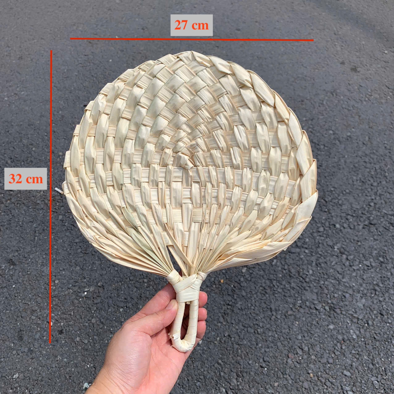 ảnh của sản phẩm Quạt Nan- Quạt Cầm Tay Đan Thủ Công Decor / Treo tường số 18