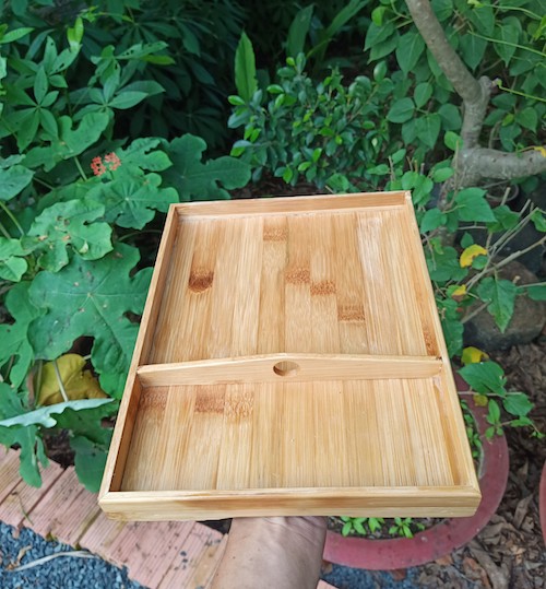 ảnh của sản phẩm Khay tre đựng ly - Bamboo Tray số 4
