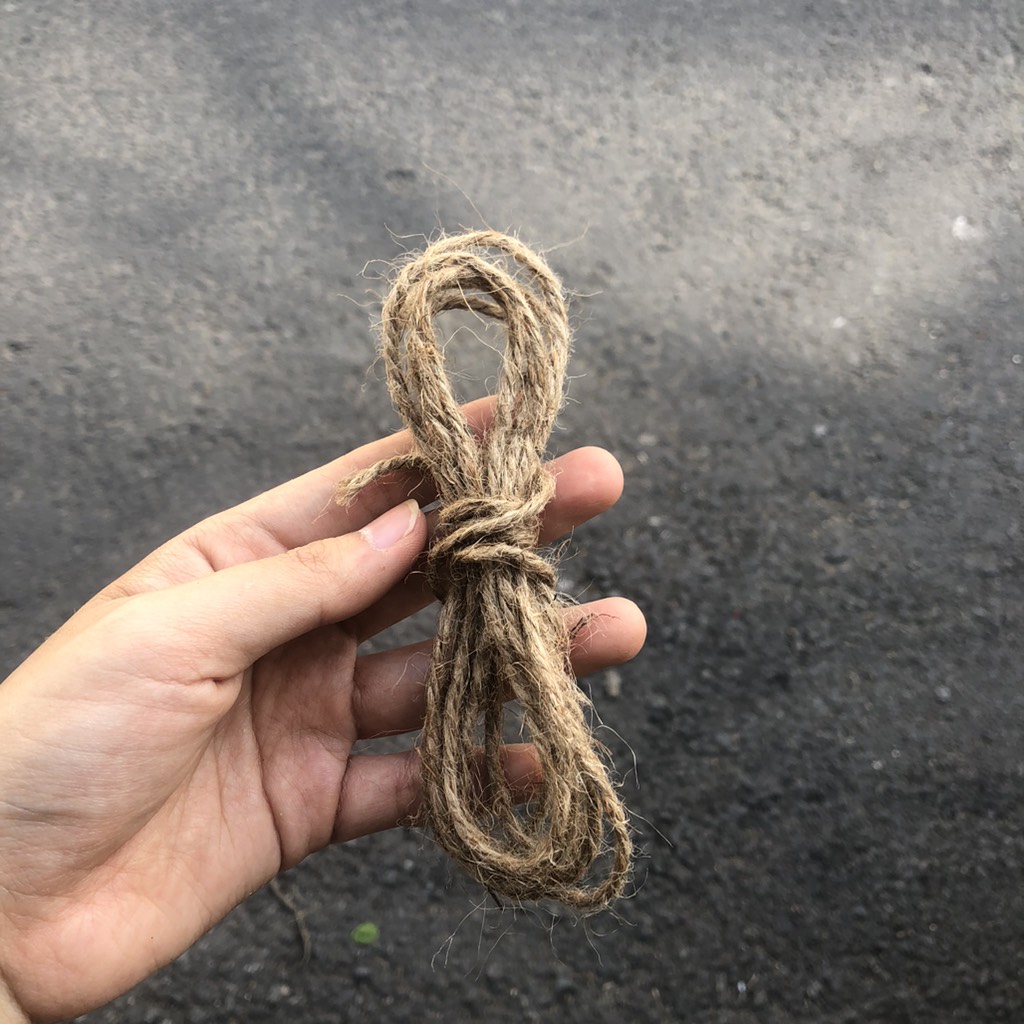 ảnh của sản phẩm Dây thừng trang trí Handmade - Dây Gai - Sợi cói, Sợi đay, Sơ dừa 2.5mm số 4