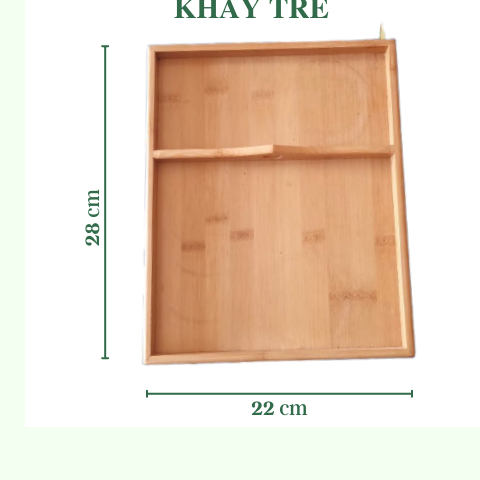 Khay tre đựng ly - Bamboo Tray giá 130,000 đang rẻ nhất thị trường