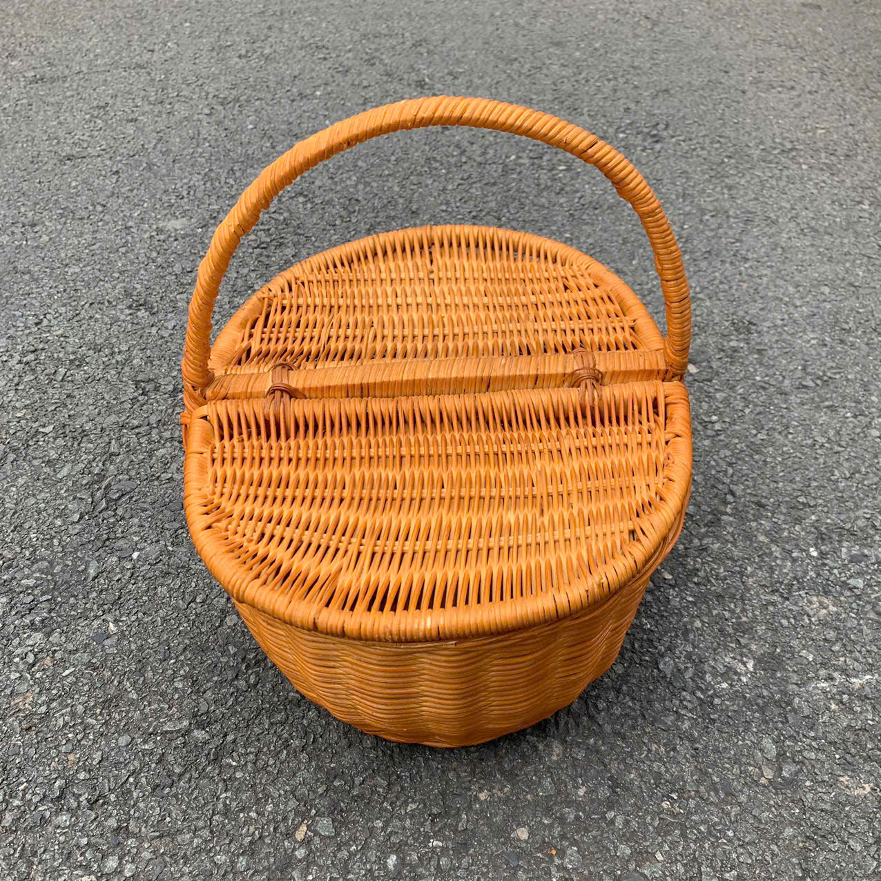 ảnh của sản phẩm Giỏ Mây Picnic Có Nắp Đựng Đồ - Giỏ Mây Đi Du Lịch, Dã Ngoại để Chụp Ảnh/ Trang Trí số 8