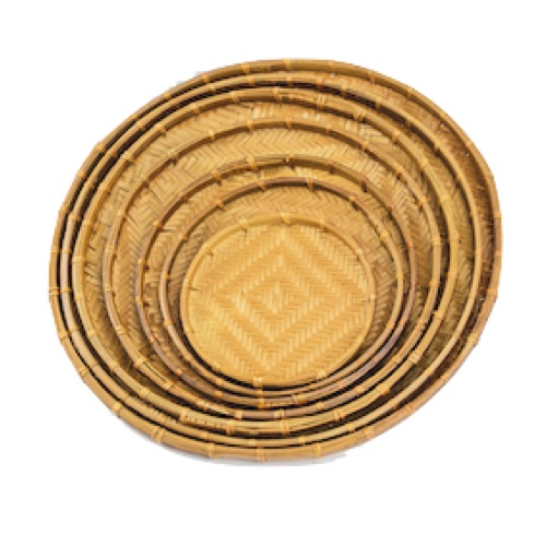 Mẹt tre hun khói - Flat Winnowing Basket giá 18,000 đang rẻ nhất thị trường
