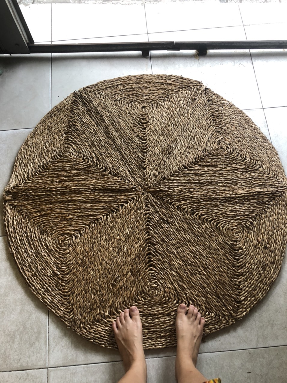 ảnh của sản phẩm Thảm trải sàn bằng cói hình sao trang trí - Star Round Rug số 4