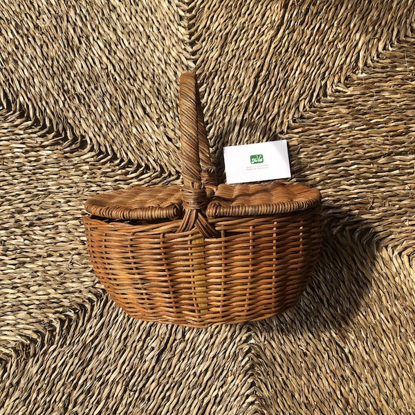 Giỏ Mây Picnic Có Nắp Đựng Đồ - Giỏ Mây Đi Du Lịch, Dã Ngoại để Chụp Ảnh/ Trang Trí giá 180,000 đang rẻ nhất thị trường