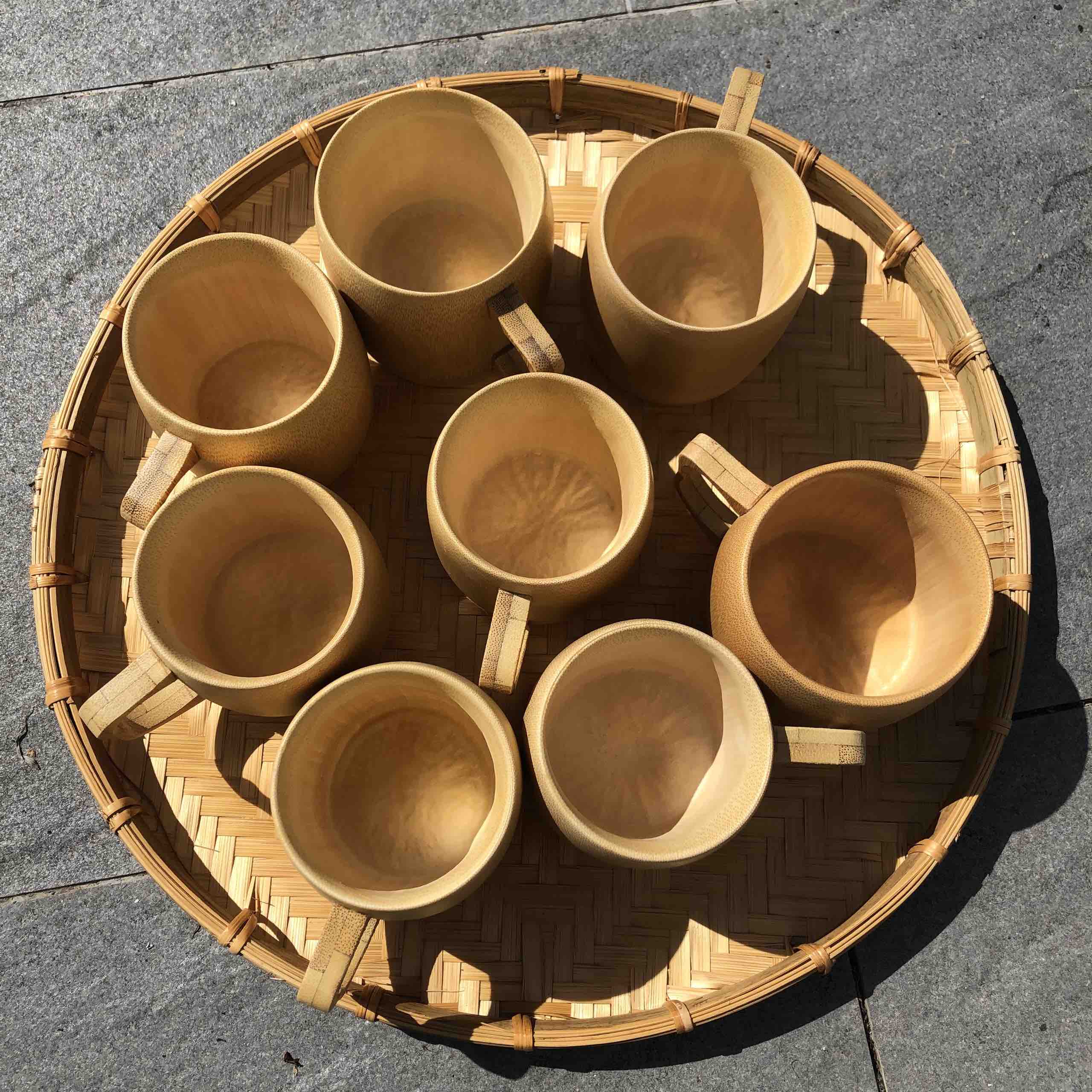 ảnh của sản phẩm Cốc tre bầu có quai cao 8cm - Ly tre nhỏ xinh số 4