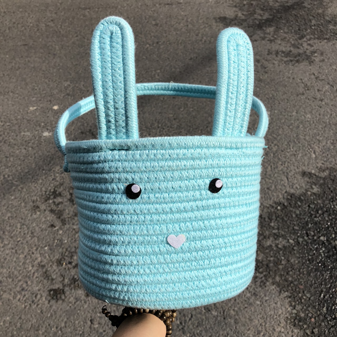 ảnh của sản phẩm Sọt Cotton đựng đồ chơi - Giỏ đựng quần áo dễ thương xinh xắn bằng cotton số 4