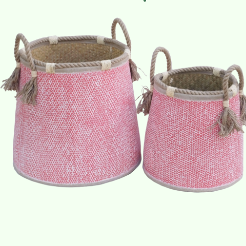 Thùng Sọt Đựng Đồ Lớn - Thùng Sọt Cỏ Bàng Sơn Hồng - Xanh giá 350,000 đang rẻ nhất thị trường