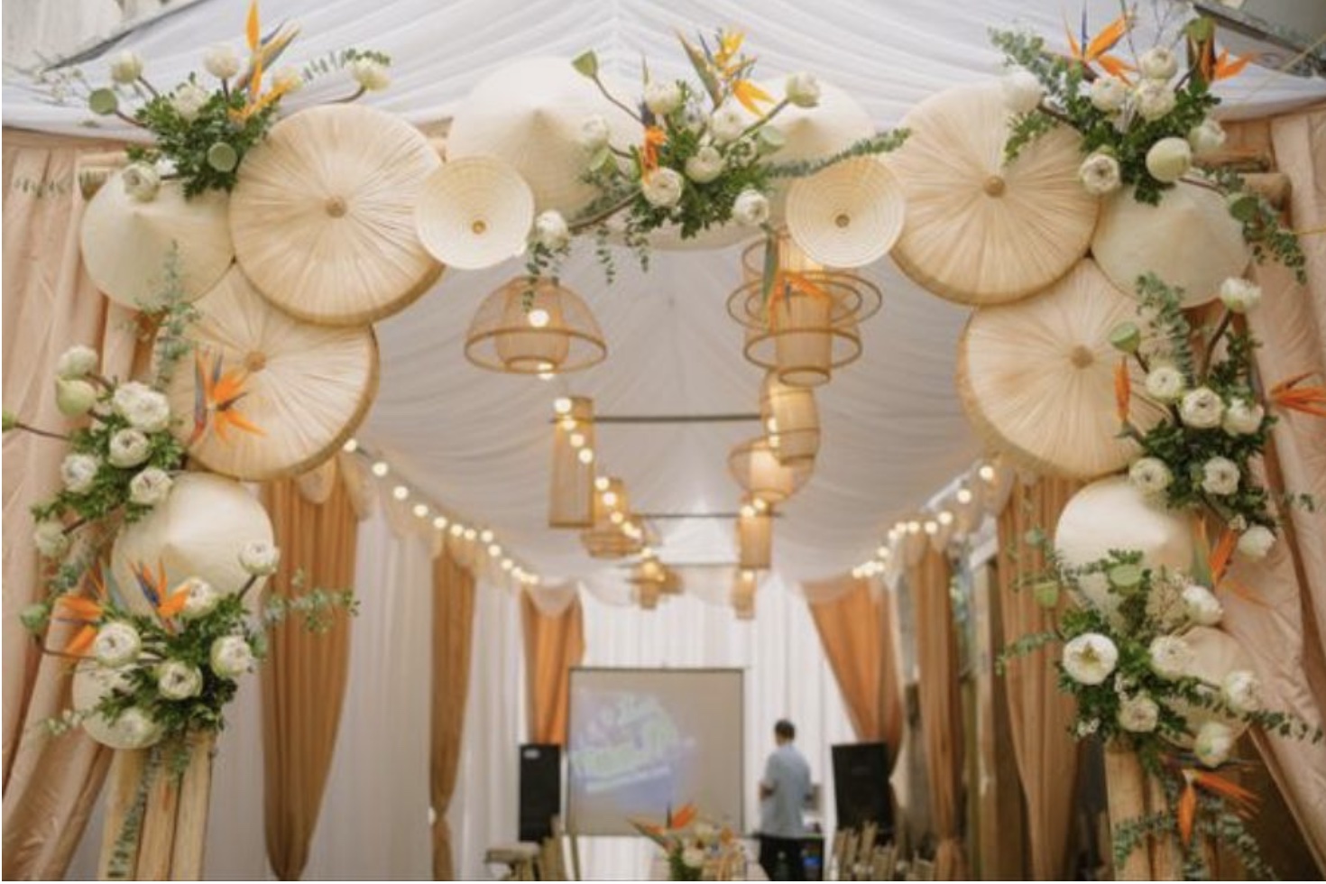 ảnh của sản phẩm Nón quai thao dùng decor trang trí - Nón biểu diễn văn nghệ - Trang trí cực đẹp số 4