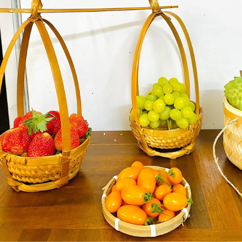 Quang gánh mini trang trí decor dễ thương chụp ảnh - Quang gánh tre mini hun khói giá 80,000 đang rẻ nhất thị trường