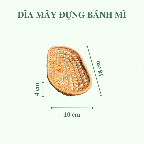 Khay mây đựng bánh mì, khoai tây xinh xắn - Dĩa bánh kẹo trưng bày giá 40,000 đang rẻ nhất thị trường