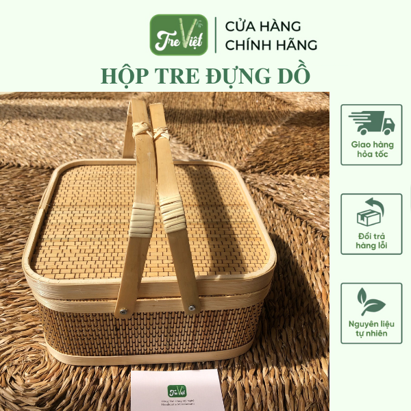 Giỏ Tre Đựng Quà, Hộp Tre Đựng Đồ Đa Năng nhiều mẫu giá 160,000 đang rẻ nhất thị trường