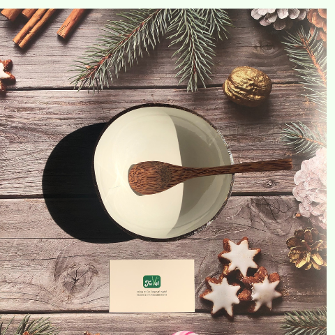 Gáo Dừa Tráng Men Sứ Trắng Thủ Công - Coconut Bowl giá 60,000 đang rẻ nhất thị trường