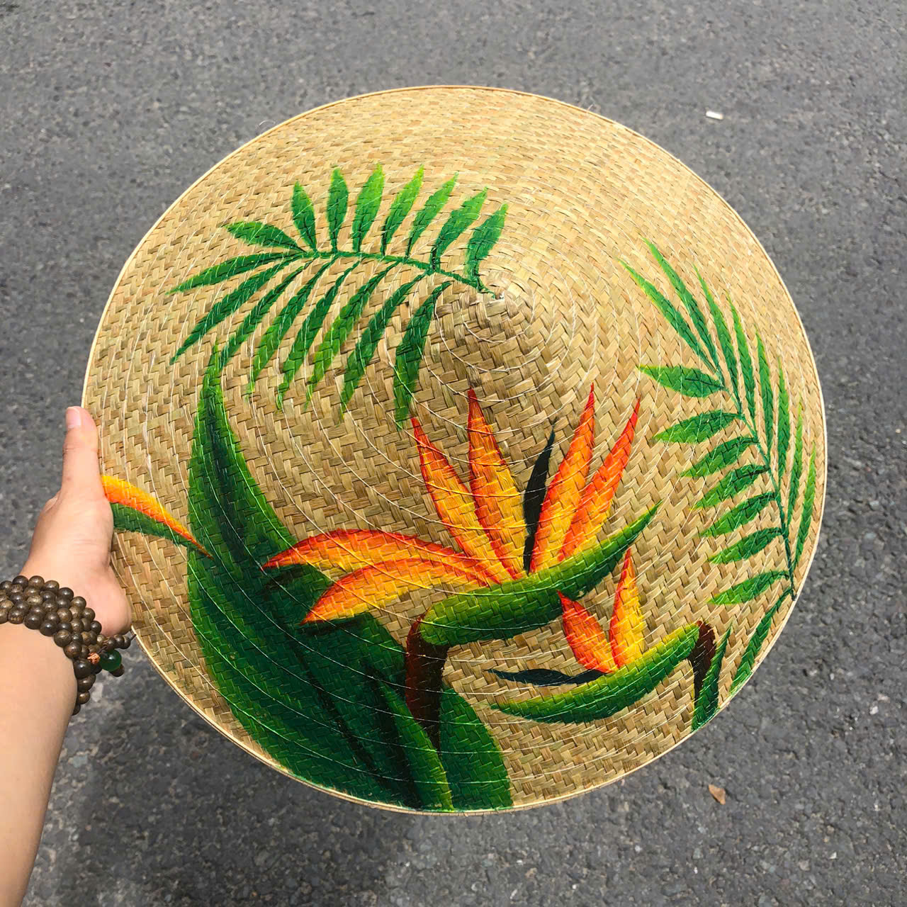 ảnh của sản phẩm Nón lá cỏ bàng vẽ nhiều mẫu - Nón cỏ chắc chắn (mẫu đẹp) số 16